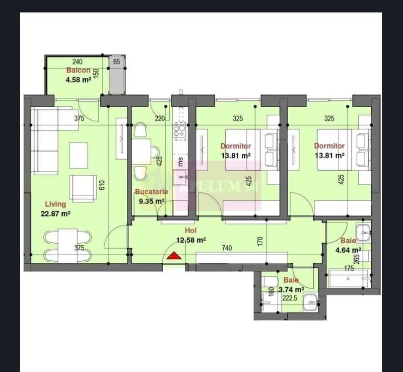 apartament 3 camere exigent plaza